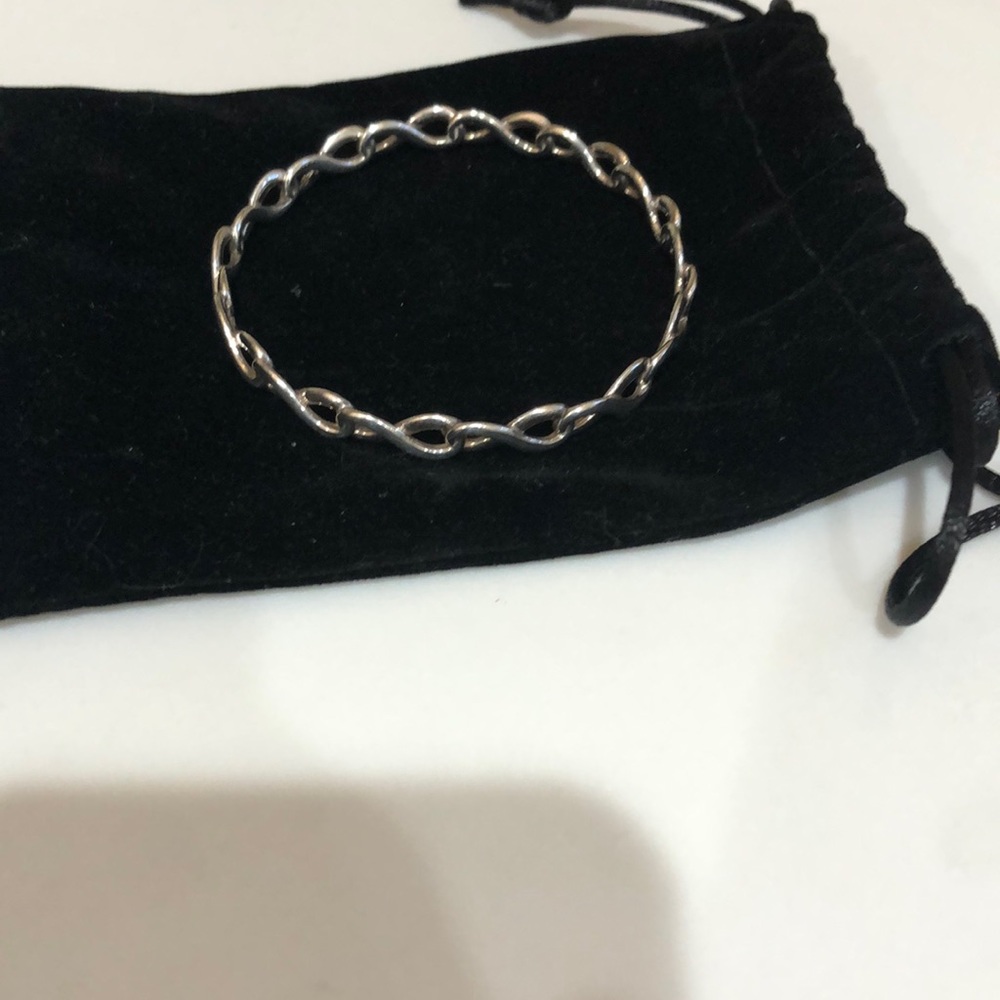 Tiffany and co. Silver infinity bangle bracelet